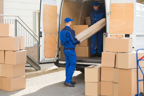 Office relocation team planning a business move in Greenwich