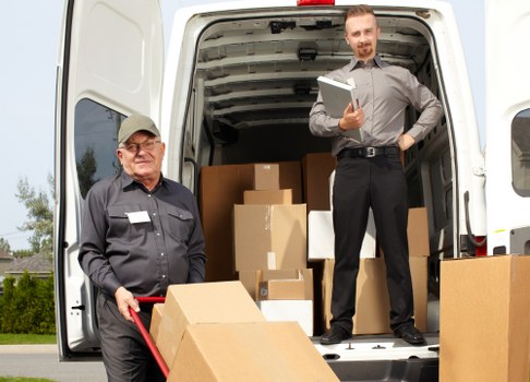 Removal team helping with a home move in Greenwich