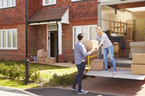 Moving van safety with insured staff and protected items