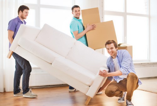 Man with van removal service helping a Greenwich home move