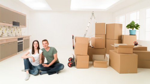 Local Greenwich packing team helping with a residential move