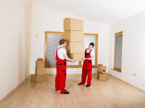Commercial and household transport with a Greenwich moving truck