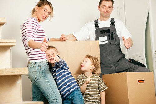 Flat move logistics in Greenwich with stairs and building access considerations